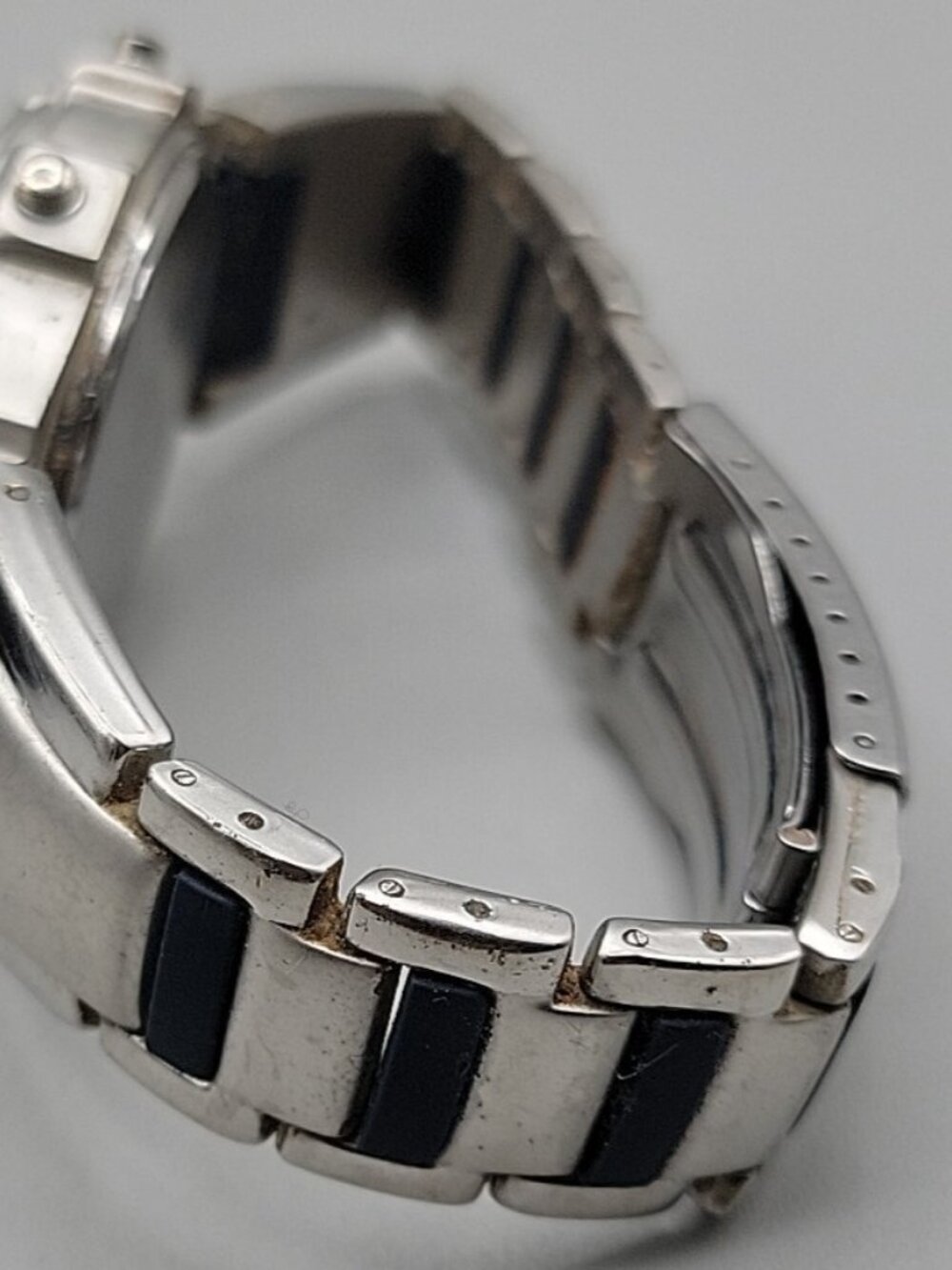 VTG Aqua Digital Men's Watch 38mm Silver Blue Oval Chrono Multi-Sport 7.75 - Picture 12 of 14
